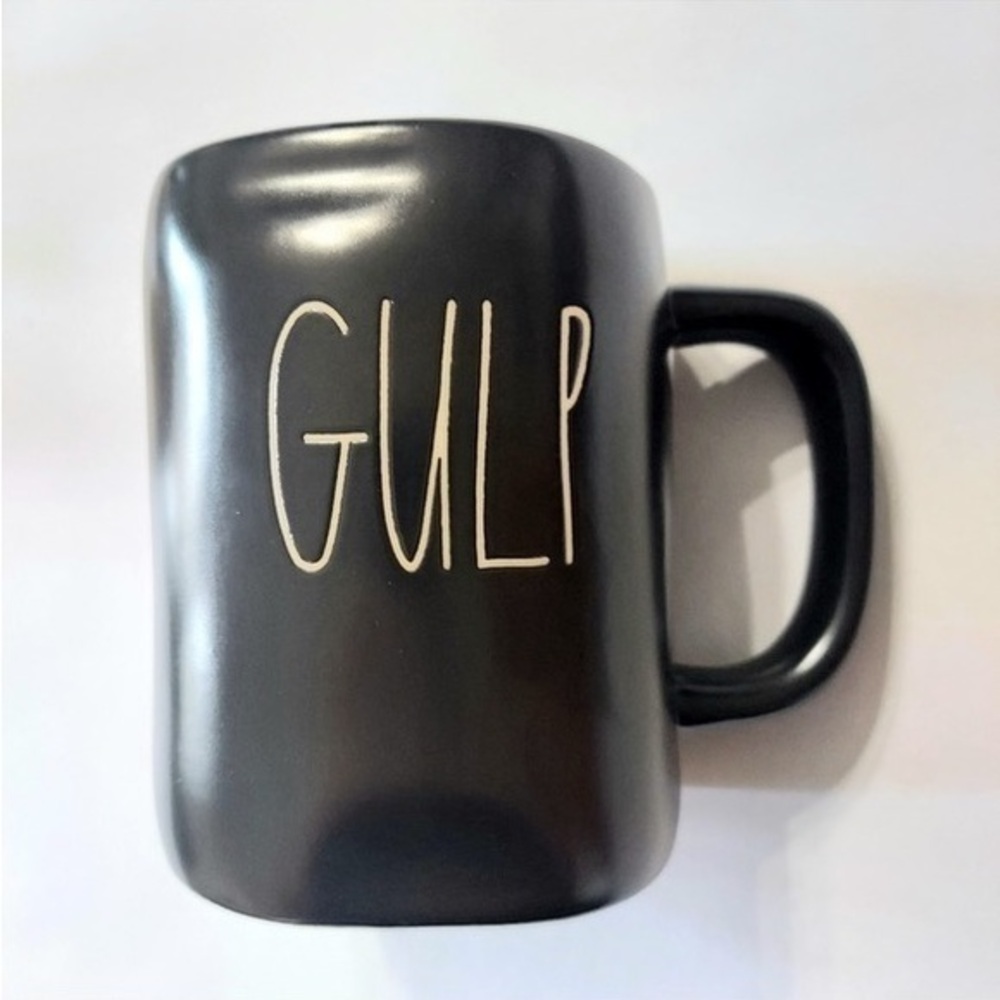 NWOT Rae Dunn Matte Black Gulp Mug